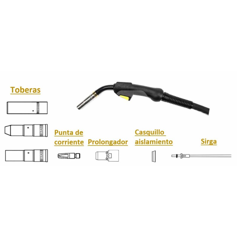 ANTORCHA EXEOR PSF 520 - 3,0M - M8 ESAB