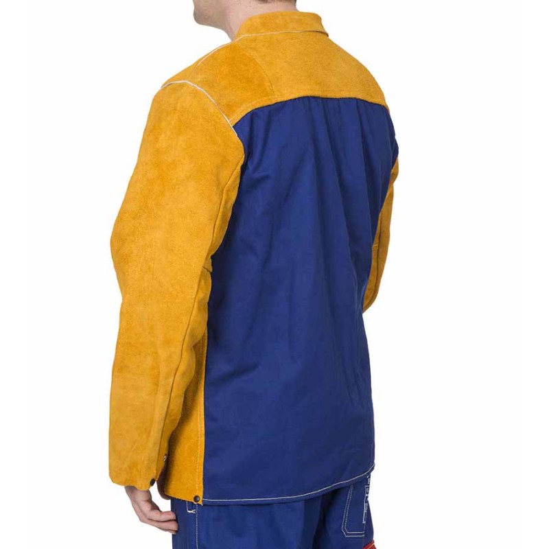 CHAQUETA SOLDADURA SERRAJE "GOLDEN BROWN" DORSO...