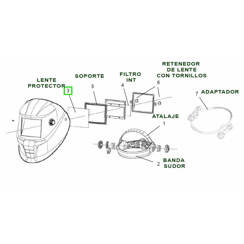 LENTE  PROTECTOR EXT. WARRIOR-SAVAGE